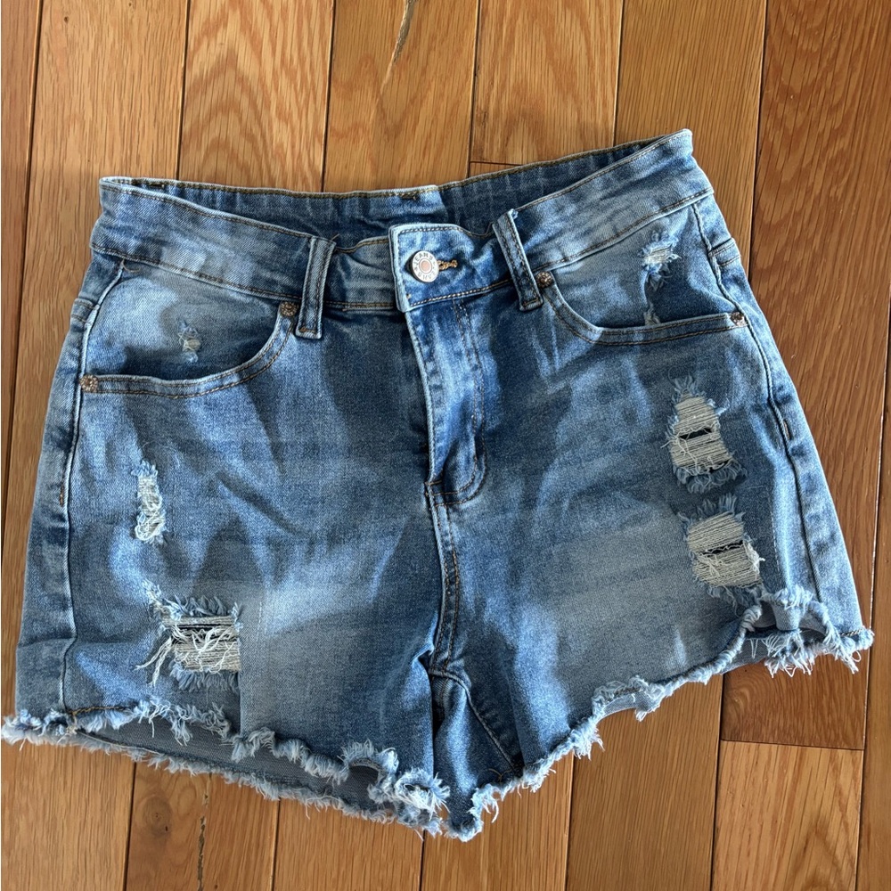 Distressed Denim Women's Shorts Small